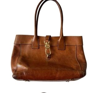 DOONEY & BOURKE FLORENTINE BROWN LEATHER BAG